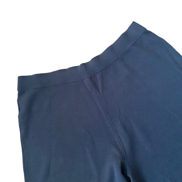 Ann Taylor Wide Leg Crop Pant Knit Large Black - Picture 3 of 6